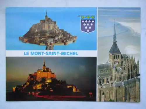 [Echtfotokarte farbig] Le Mont Saint-Michel. 
