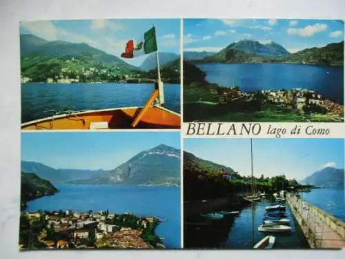 [Echtfotokarte farbig] Bellano Lago di Como. 