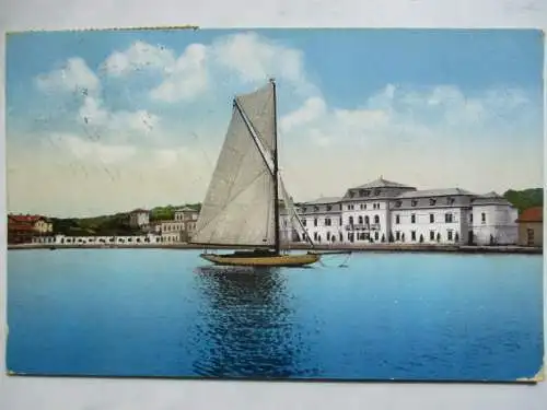 [Lithographie] Insel Brioni i. der Adria - Hotel Carmen. 