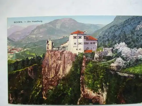 [Lithographie] Bozen  - Die Haselburg. 