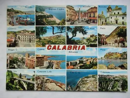 [Echtfotokarte farbig] Calabria. 