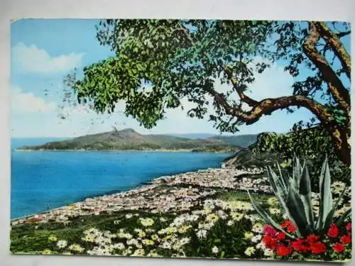 [Echtfotokarte farbig] Chiavari Panorama. 