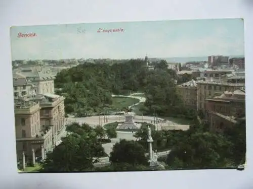 [Lithographie] Genova  L'Acquasola. 