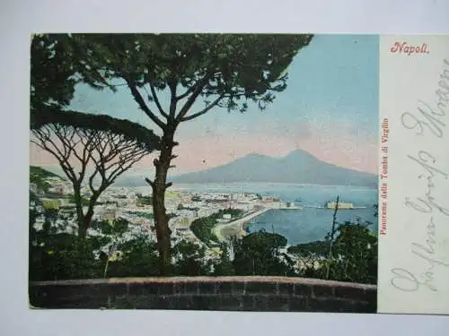 [Lithographie] Napoli Panorama dalla Tomba di Virgilio. 