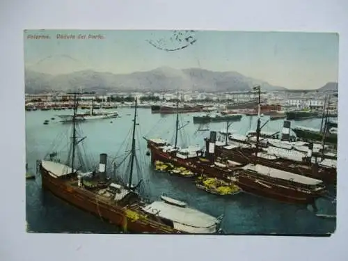 [Lithographie] Palermo Veduta del Porto. 