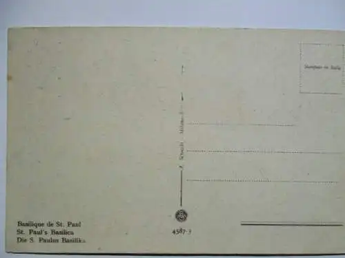 [Lithographie] Roma  Baslica di  S.  Paolo. 