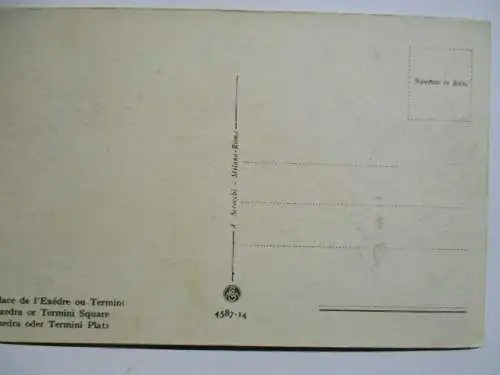 [Lithographie] Roma  Piazza Esedra  o Termini. 