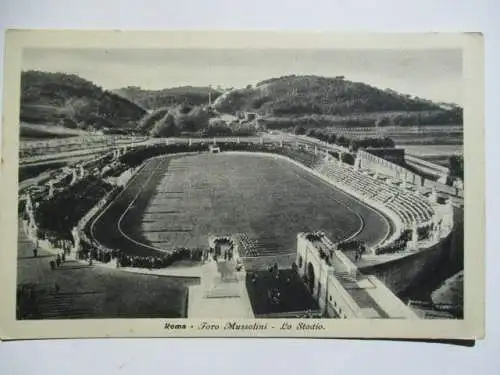 [Lithographie] Roma  Foro Mussolini - Lo Stadion. 