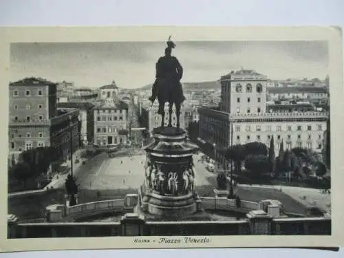 [Lithographie] Roma  Piazza Venezia. 