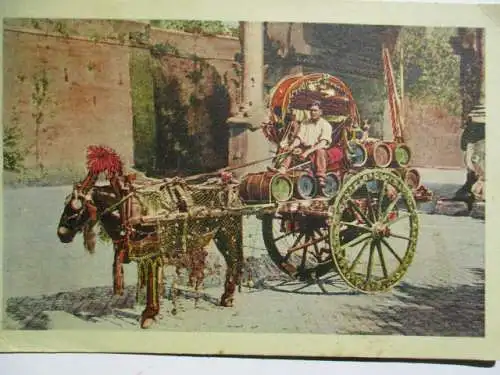 [Lithographie] Roma   Carro da Vino. 