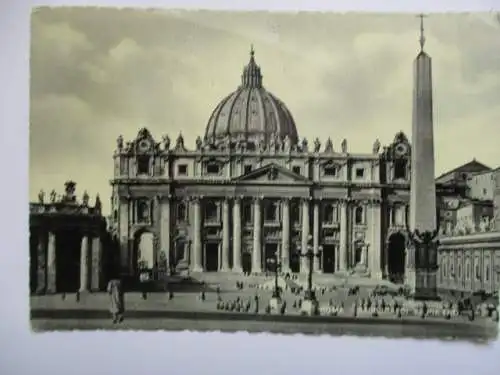 [Echtfotokarte schwarz/weiß] Roma Citta del Vaticano. 