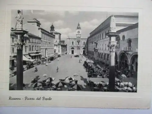 [Lithographie] Ravenna   Piazza del Popolo. 