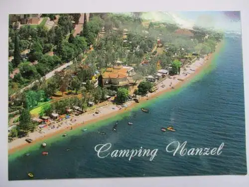 [Echtfotokarte farbig] Camping Nanzel. 