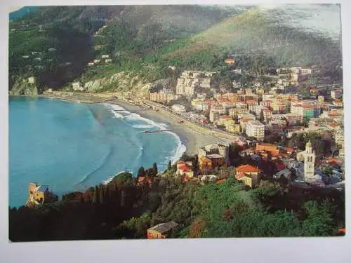 [Echtfotokarte farbig] Levanto Panorama. 