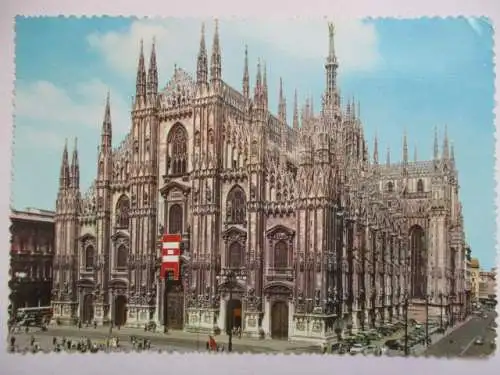 [Echtfotokarte farbig] Milano -
Il Duomo. 