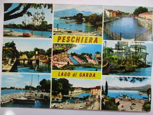 [Echtfotokarte farbig] Peschiera Lago si Garda. 