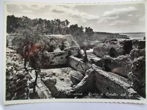 [Echtfotokarte schwarz/weiß] PSirmione
Grotte di Catullo sul Garda. 