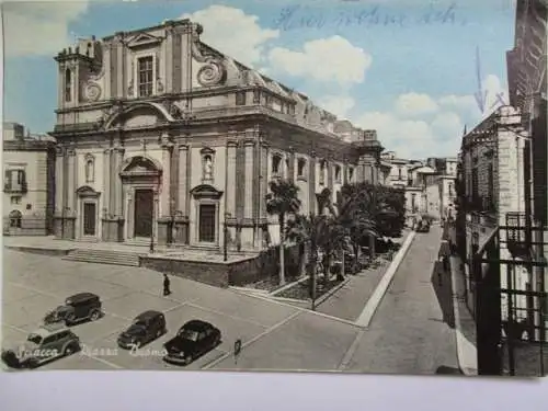 [Echtfotokarte farbig] Sciacca Piazza Duomo. 