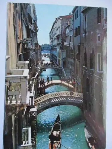 [Echtfotokarte farbig] Venezia - Rio della Canonica. 