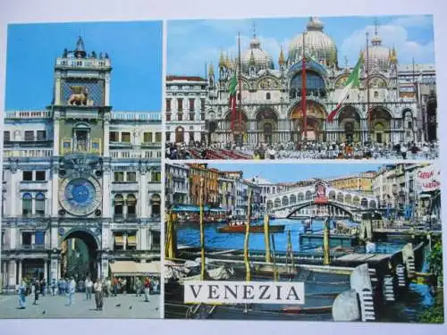 [Echtfotokarte farbig] Venezia. 
