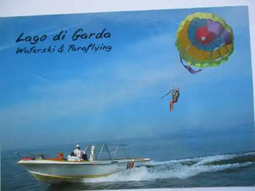 [Echtfotokarte farbig] Lago di Garda
Waterski & Paraflying. 