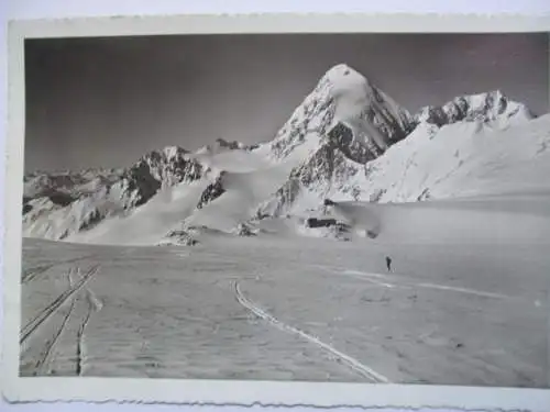 [Echtfotokarte schwarz/weiß] Rifugio Casati , 3269 verso Gran  Zebrù m 3857
Gruppo dell Ortles. 