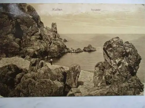 [Echtfotokarte schwarz/weiß] Kullen  Djubadal. 