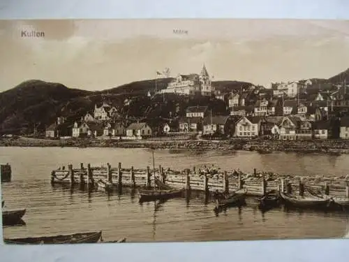 [Echtfotokarte schwarz/weiß] Kullen  Mölle. 