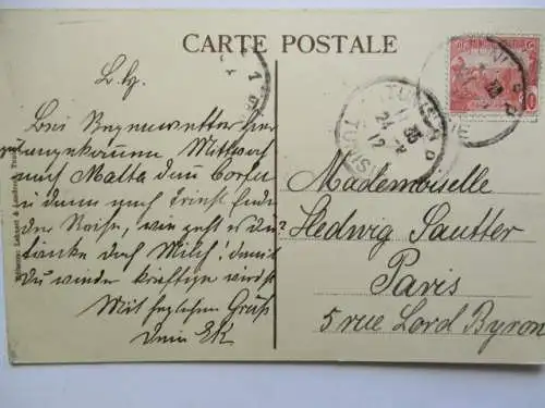 [Lithographie] Tunis Vue prise  du Darel-Bey. 