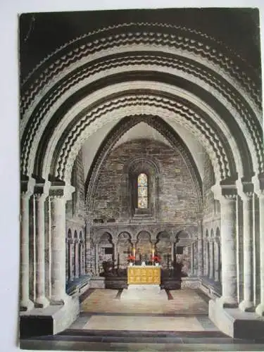 [Echtfotokarte farbig] Trondheim,  Nidarosdomen kvinnenes Minnekapell. 