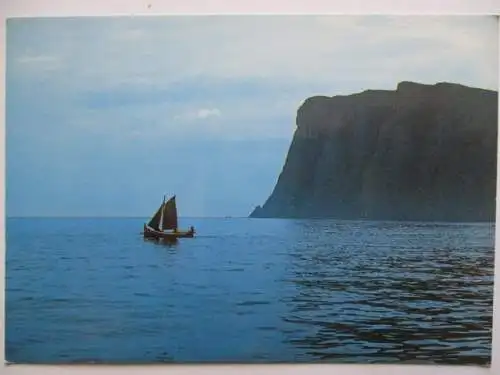 [Echtfotokarte farbig] Fiske ved Nordkap. 