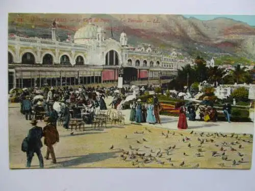[Lithographie] Monte-Carlo,  - Le Cafe de Paris - Le Terrasse. 