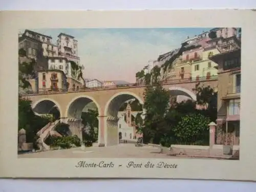 [Lithographie] Monte-Carlo,  -  Pont si Dévote. 