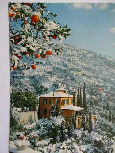 [Echtfotokarte farbig] Mentone-Garavan bei Monte-Carlo. 