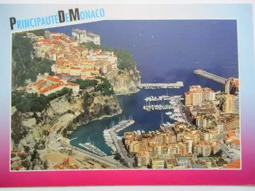 [Echtfotokarte farbig] Principaute de Monaco. 