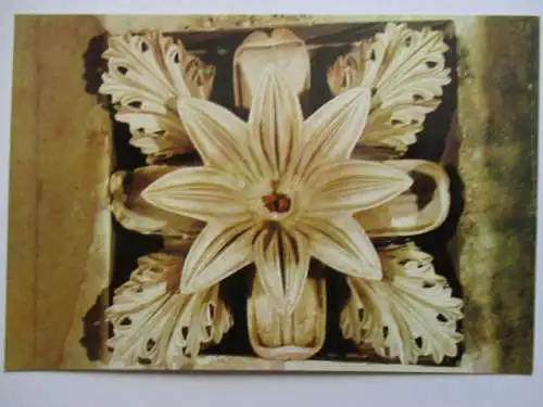 [Echtfotokarte farbig] Marmorteile aus dem Dach des inneren Säulenganges der Tholos. 