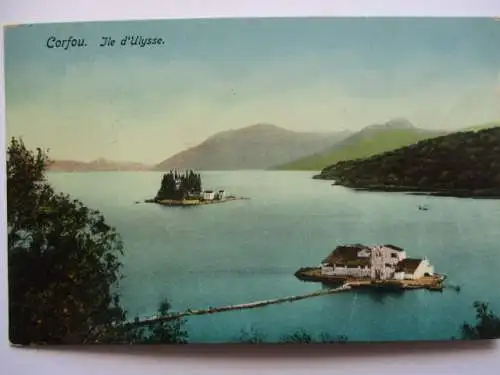 [Lithographie] Corfou - Ile d'Ulysse. 