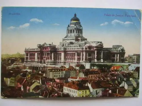 [Lithographie] Bruxelles
Palais de Justice,  Panorama. 