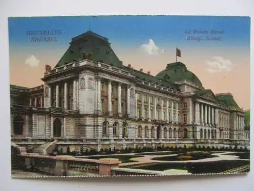 [Lithographie] Bruxelles, Brüssel
Le Palais Royal - Königl. Schloß. 