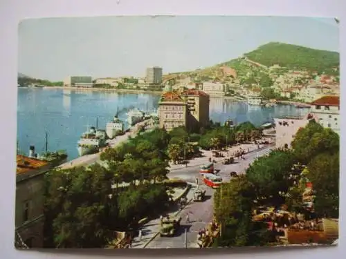 [Echtfotokarte farbig] Split. 