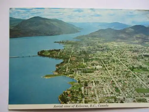 [Echtfotokarte farbig] Aerial view of Kelowna, , B. C. Canada. 