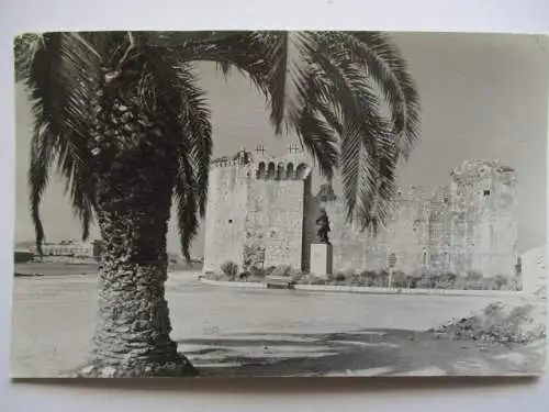 [Echtfotokarte schwarz/weiß] Trogir. 