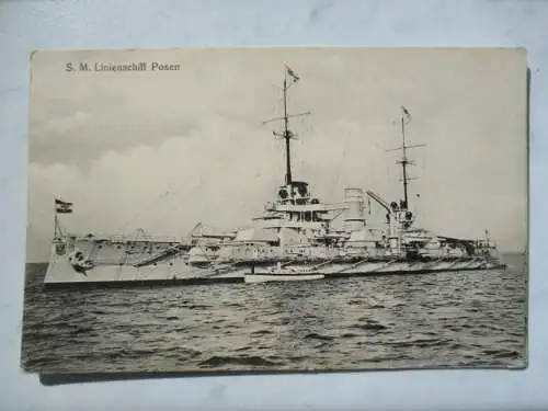 [Lithographie] S.M. Linienschiff Posen. 