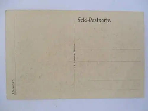 [Feldpostkarte] kein Texteintrag. 