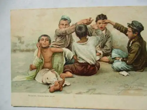 [Lithographie] Napoli. Giuoco della mora. 