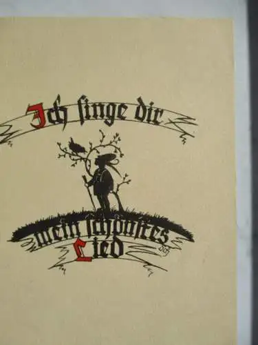 [Glückwunschkarte] Ich singe dir mein schönstes Lied. 