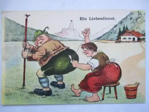 [Lithographie] Ein Liebesdienst. 