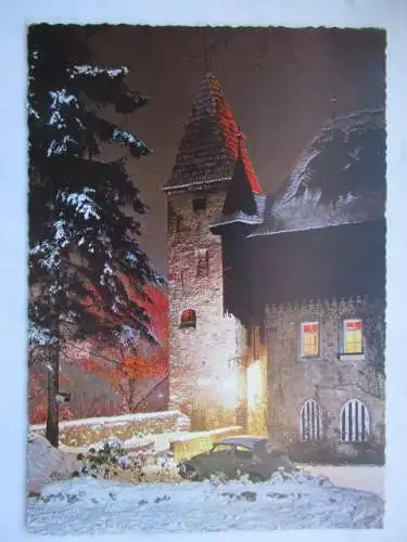 [Echtfotokarte farbig] An der Burghalde in Kempten - Allgäu. 