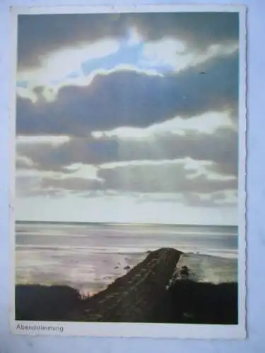 [Echtfotokarte farbig] Abendstimmung. 