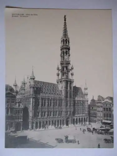 [Lithographie] Bruxelles  Hotel de Ville
Brüssel Stadthaus. 